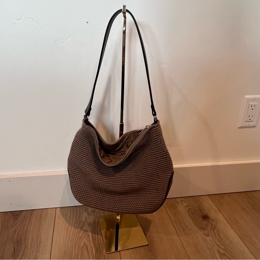 The Sak Brown Woven Shoulder Bag